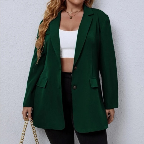 Classic plus size blazer jacket - Picture 2 of 16